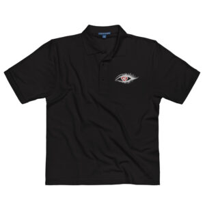 Eye Love Me (Black) Men's Premium Polo
